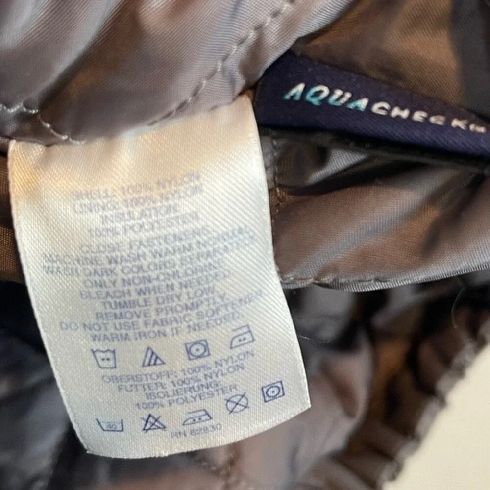 Lands End waterproof coat sz M 38-40 grey black